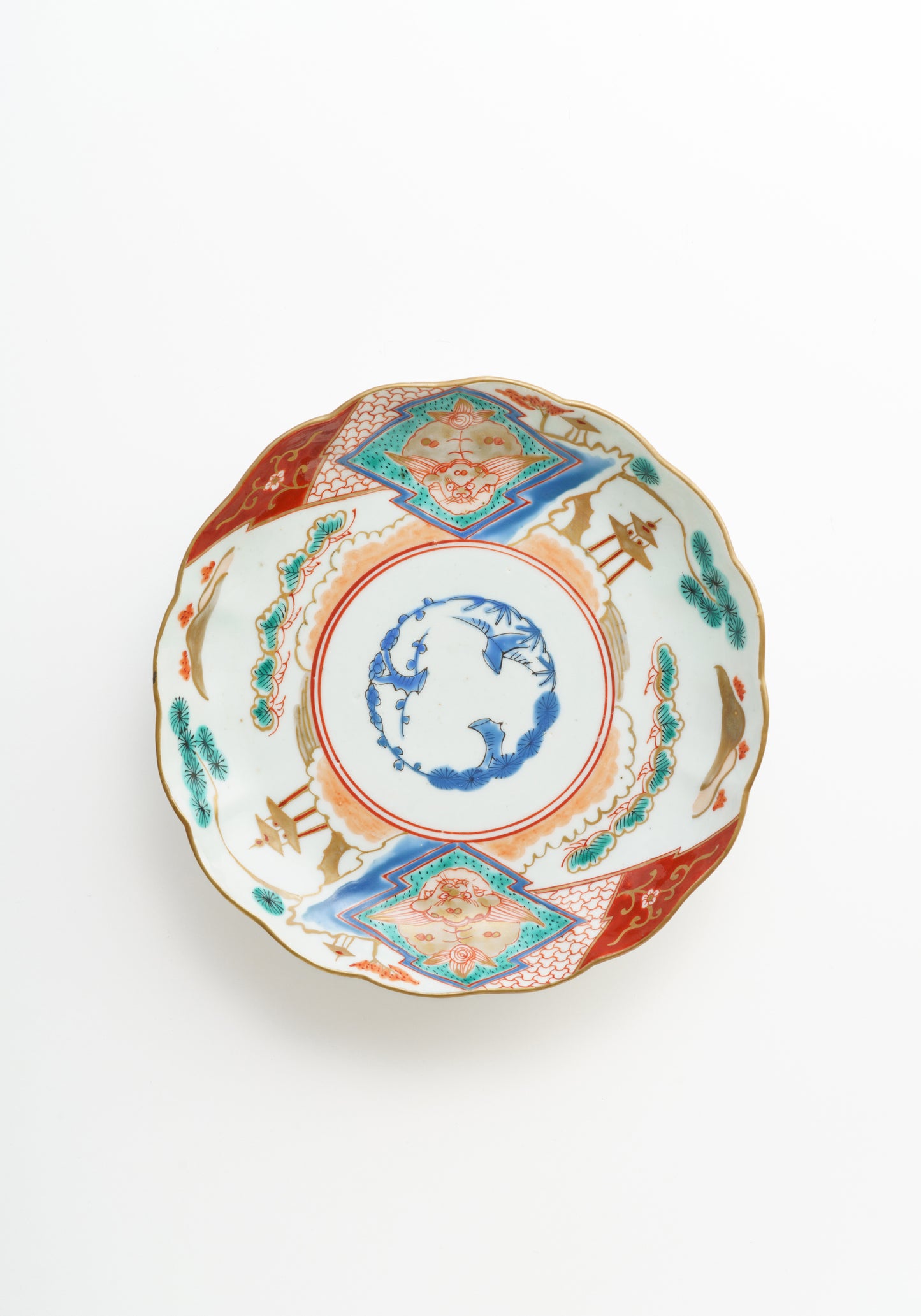 Arita Ware Polychrome Plate