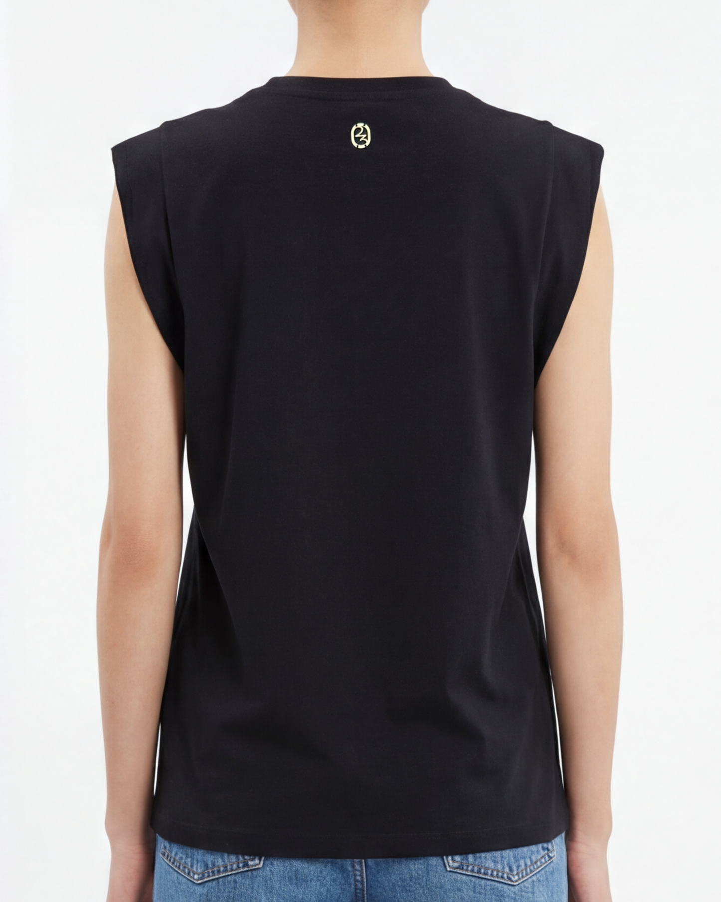 No Sleeve Shirt Black