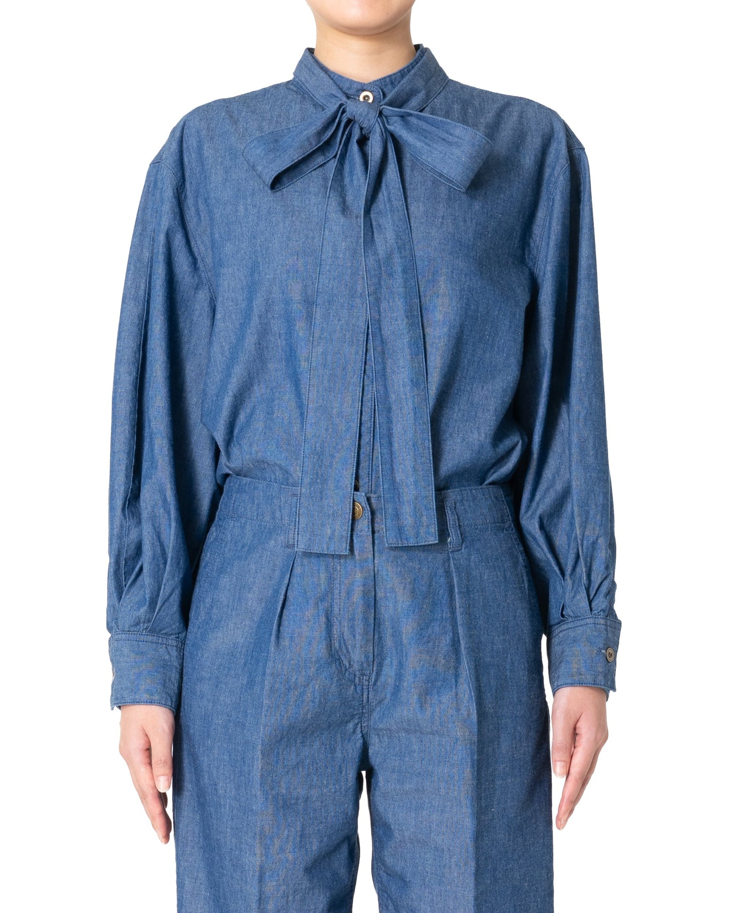 Bow Tie Shirt  / Indigo
