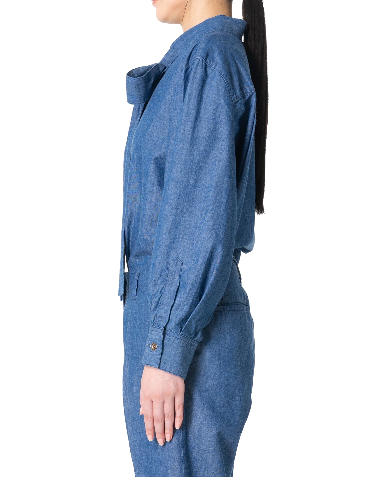 Bow Tie Shirt  / Indigo