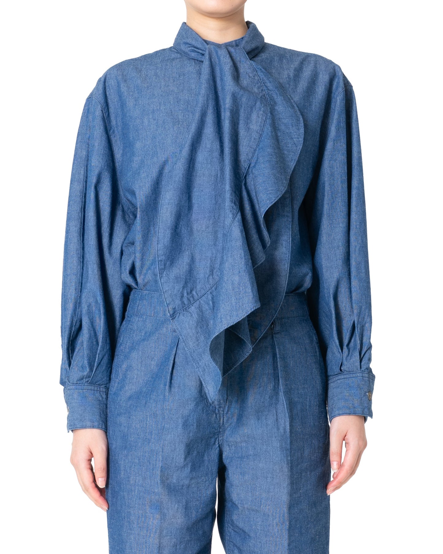 Bow Tie Shirt  / Indigo