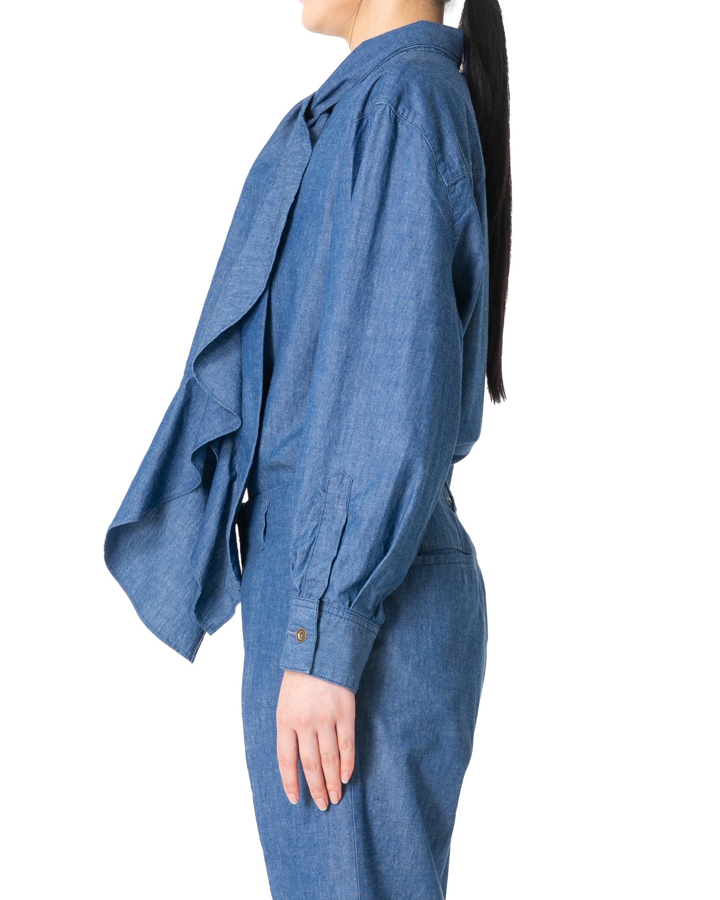 Bow Tie Shirt  / Indigo