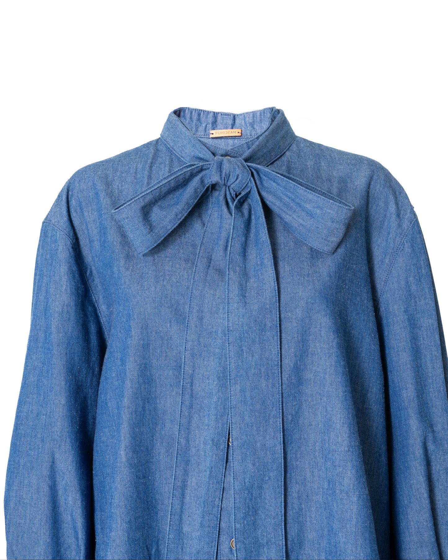 Bow Tie Shirt  / Indigo