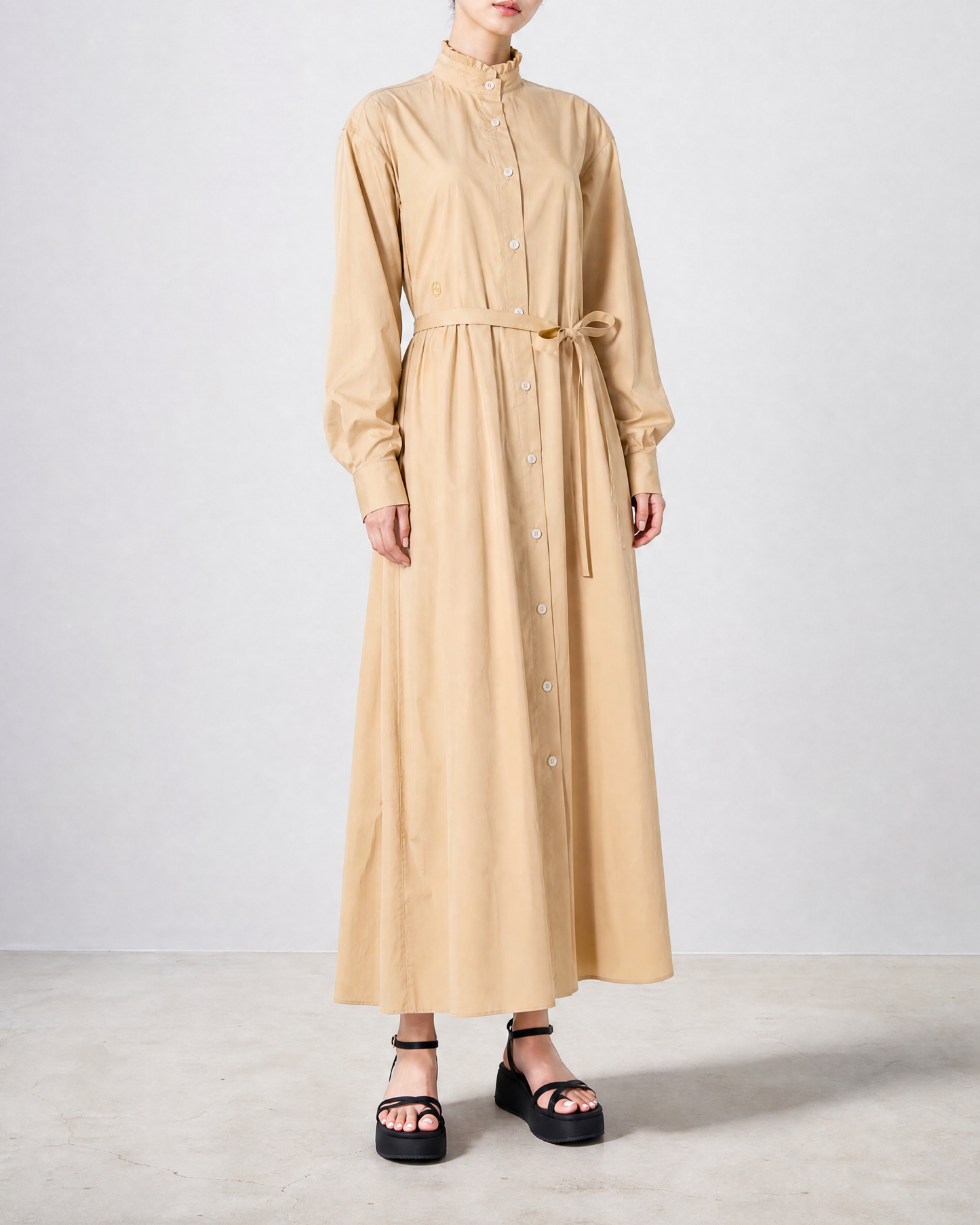 Shirt Dress・Beige
