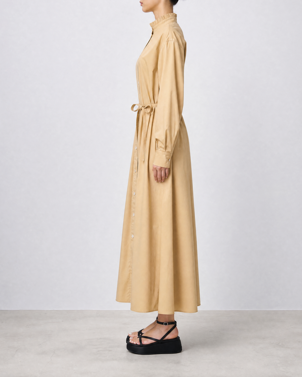 Shirt Dress・Beige