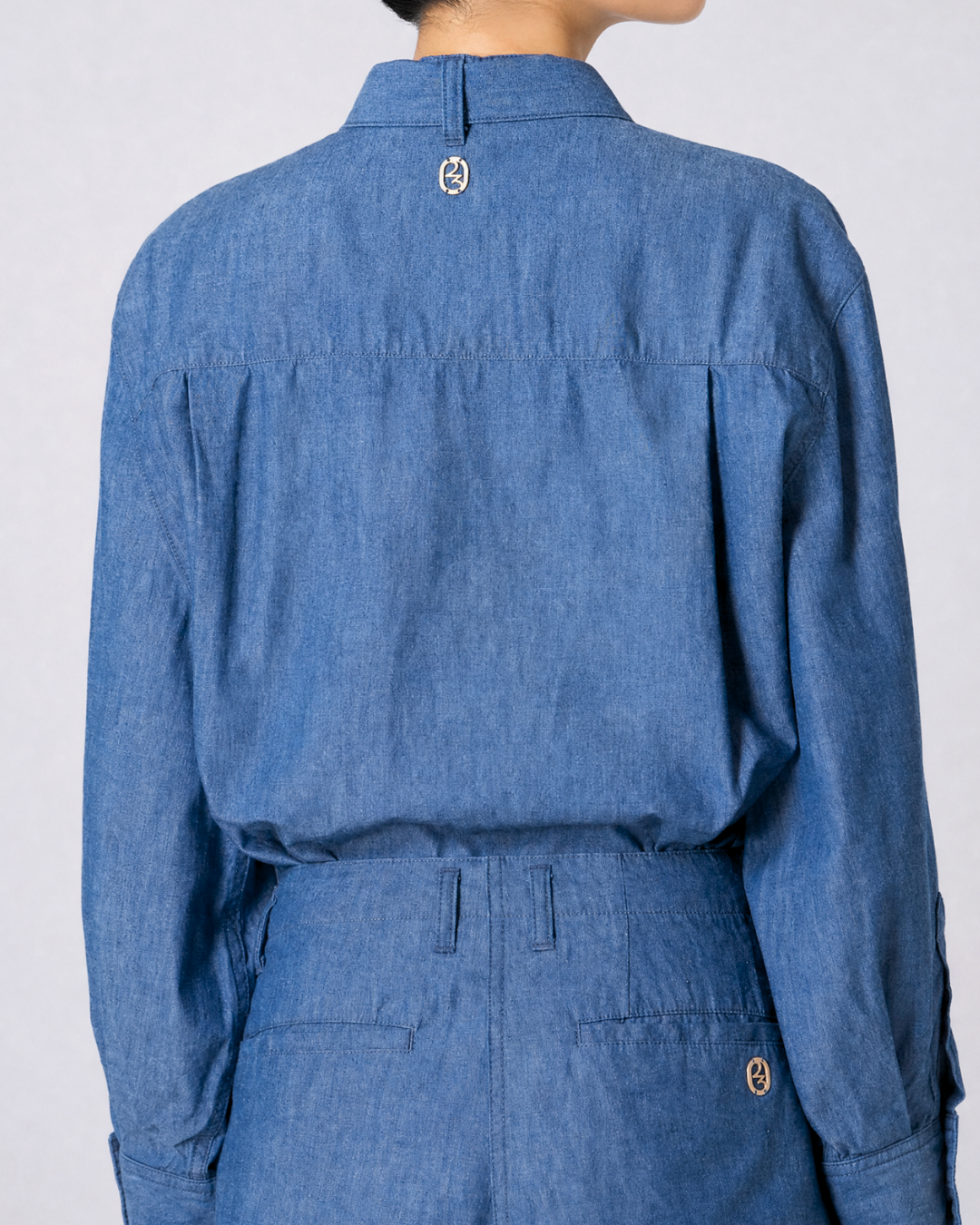 Bow Tie Shirt  / Indigo