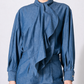 Bow Tie Shirt  / Indigo