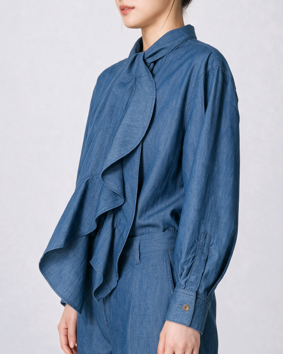 Bow Tie Shirt  / Indigo