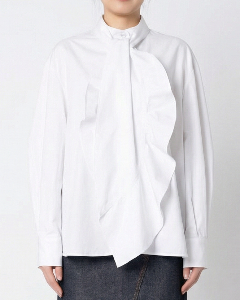 Bow Tie Shirt / White