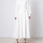 Shirt Dress・White