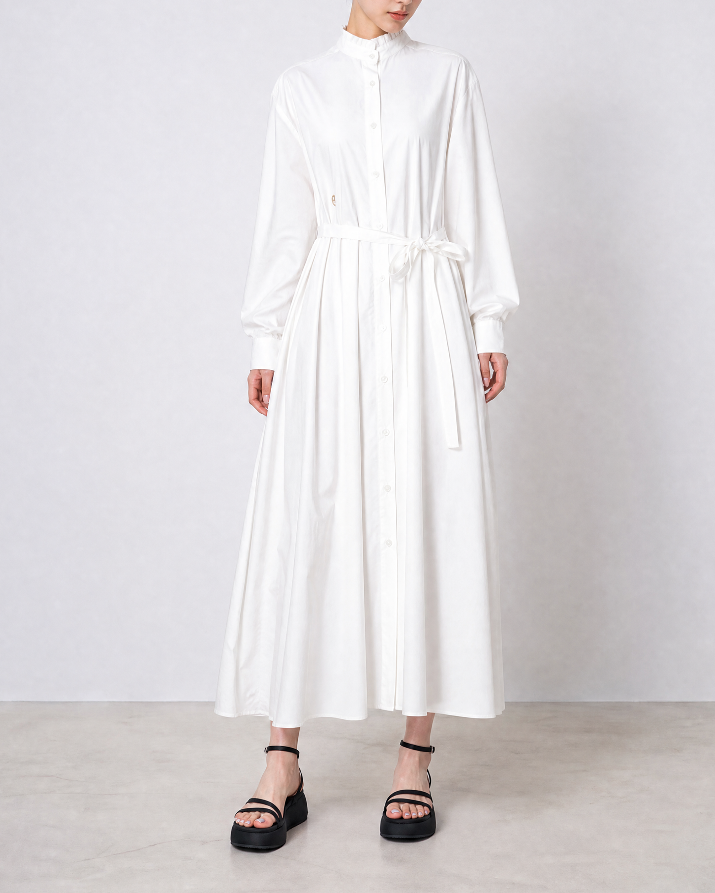 Shirt Dress・White