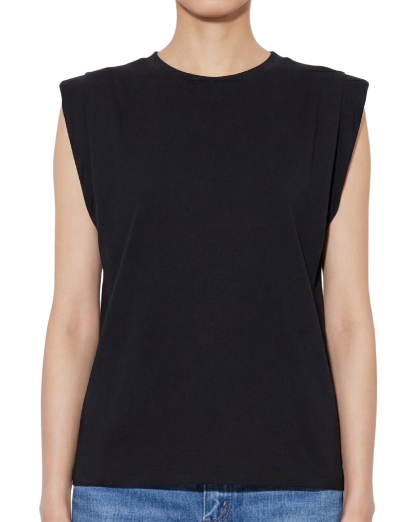 No Sleeve Shirt Black