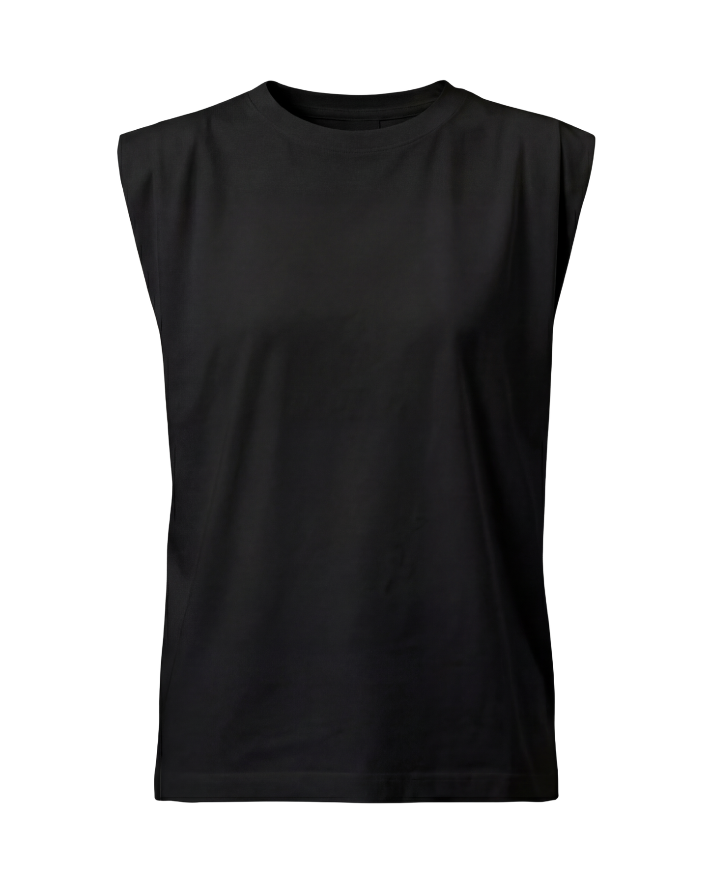 No Sleeve Shirt Black