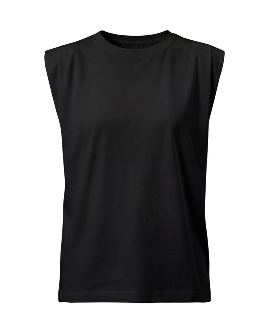 No Sleeve Shirt Black