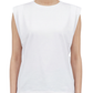 No Sleeve Shirt White