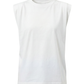 No Sleeve Shirt White