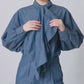 Bow Tie Shirt  / Indigo